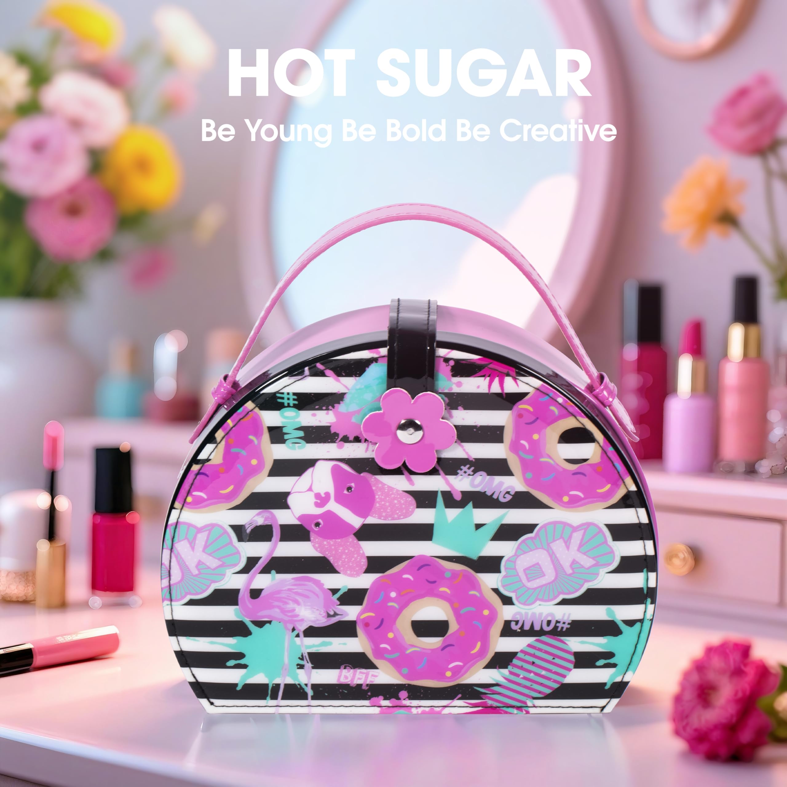Hot Sugar Rose makeup brushes provide soft bristles for delicate skin