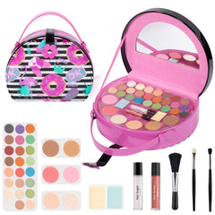 Hot Sugar Kids Makeup Kit Rose donut case keeps tiny treasures organized during play
