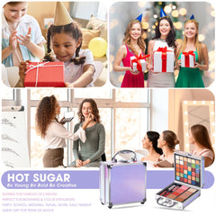 Hot Sugar contour kit and brushes for easy beginner makeup