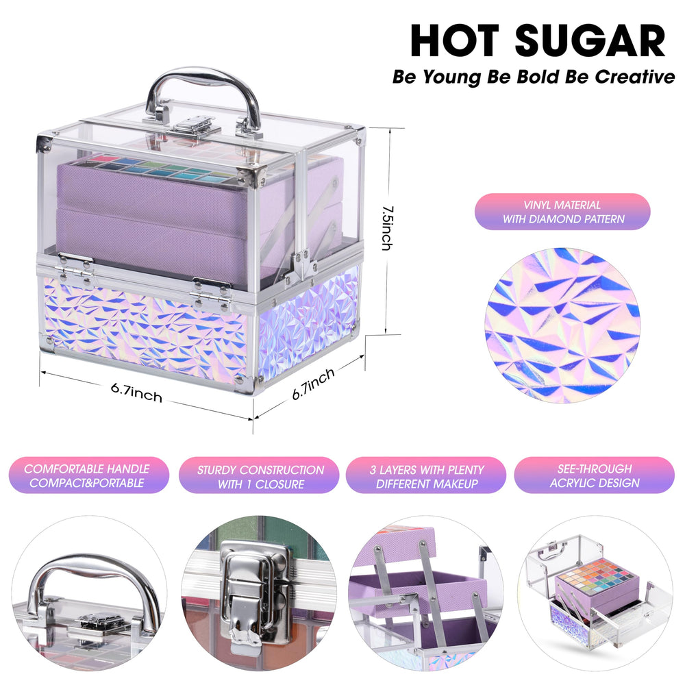Hot Sugar 42-piece palette set with vibrant colors for versatile day-to-night looks.