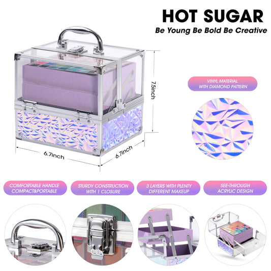 Hot Sugar 42-piece palette set with vibrant colors for versatile day-to-night looks.