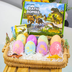 HOTLAKE Organic kids bath bombs with natural ingredients for gentle, easy rinses.