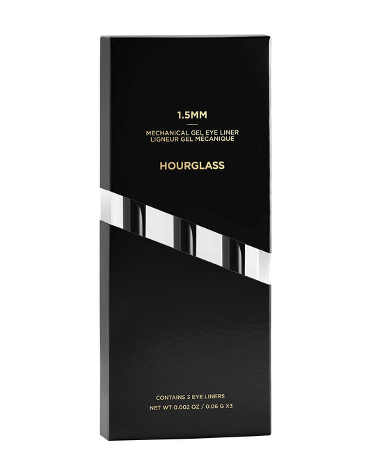 Hourglass Obsidian liner in action: twist-dispense for clean line.
