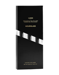 Hourglass Obsidian liner in action: twist-dispense for clean line.