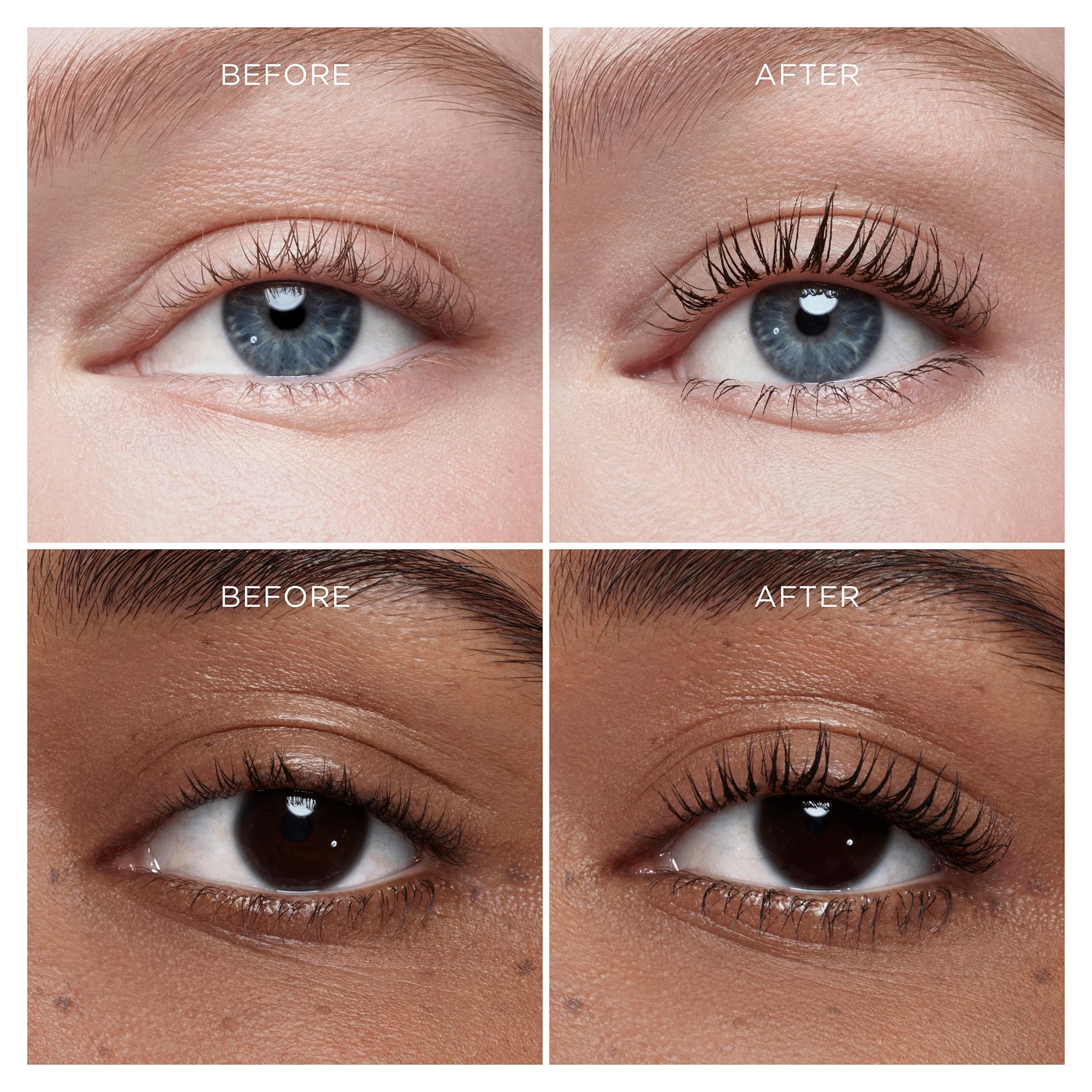Hourglass Unlocked shows dramatic length and lift similar to lash extensions.