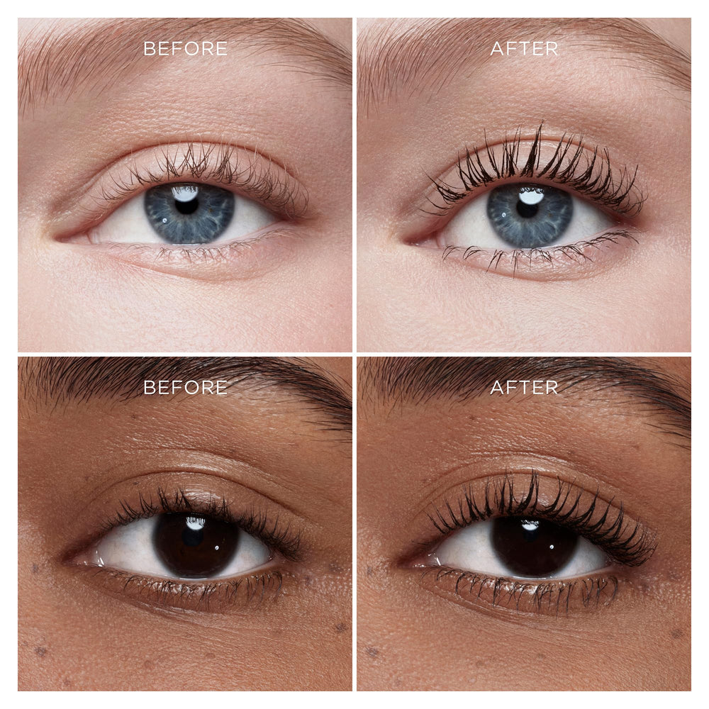 Hourglass Unlocked shows dramatic length and lift similar to lash extensions.