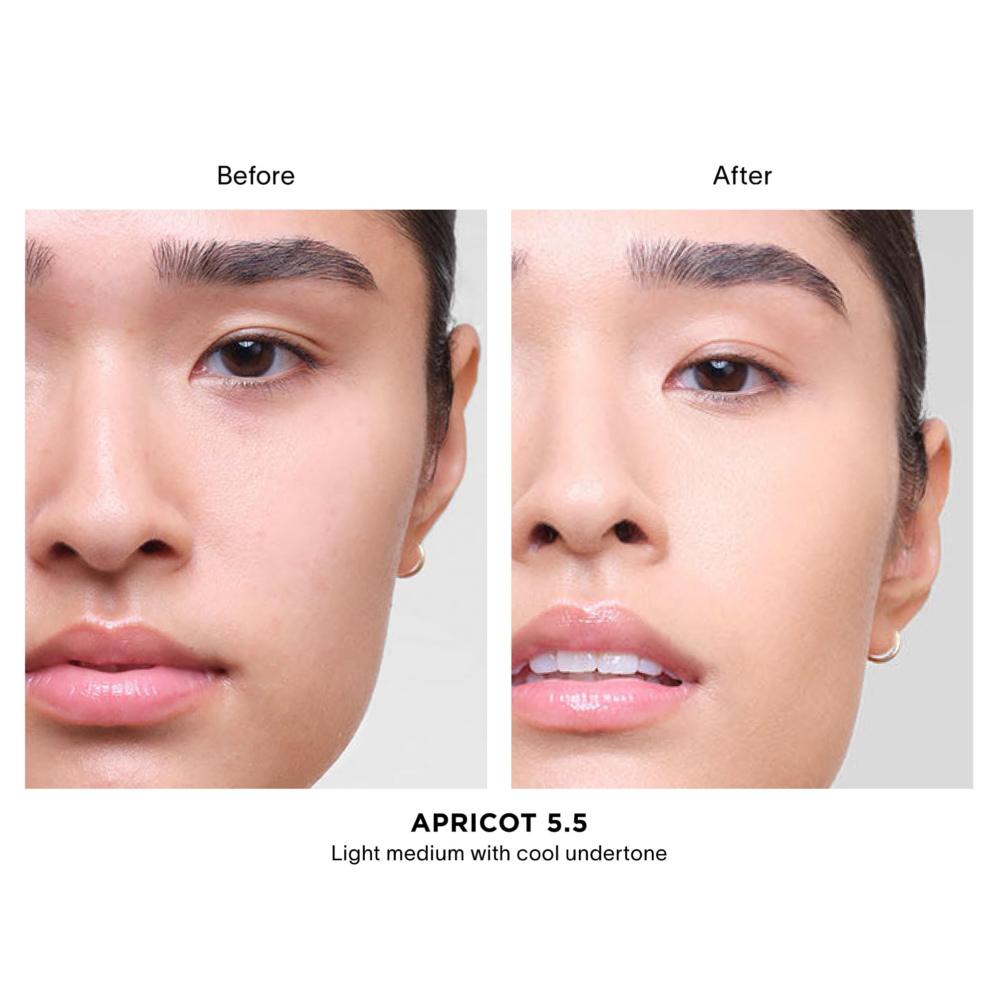 Hourglass Vanish Airbrush Concealer applicator demonstrates smooth blending for precise application.