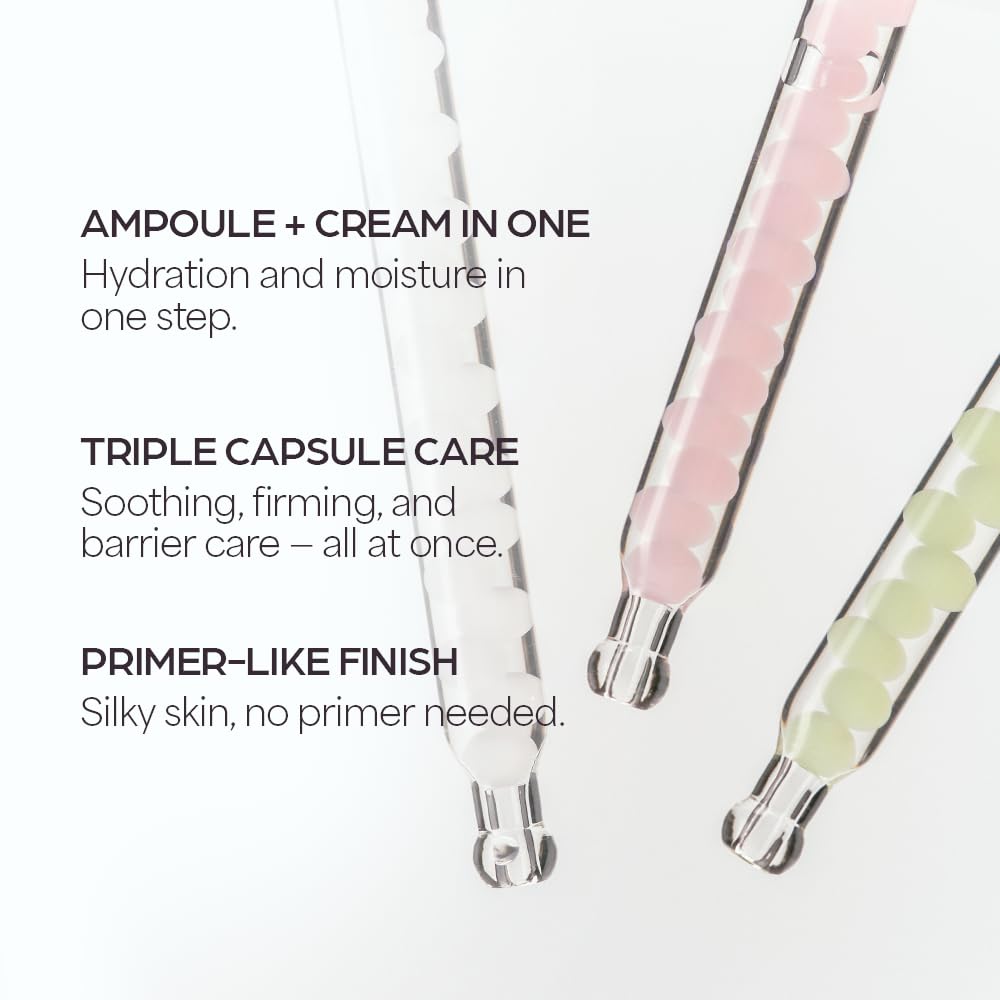 Illustration showing eight hyaluronic acids locking in moisture for a plump look.