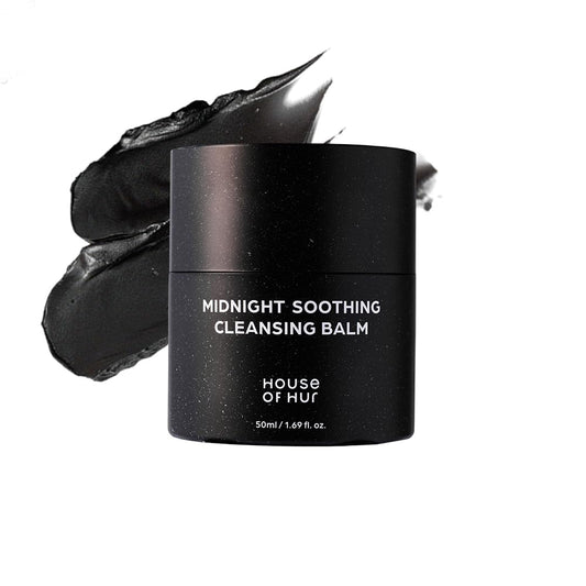 House of Hur Midnight Cleansing Balm in grinder packaging for fresh, residue-free cleansing