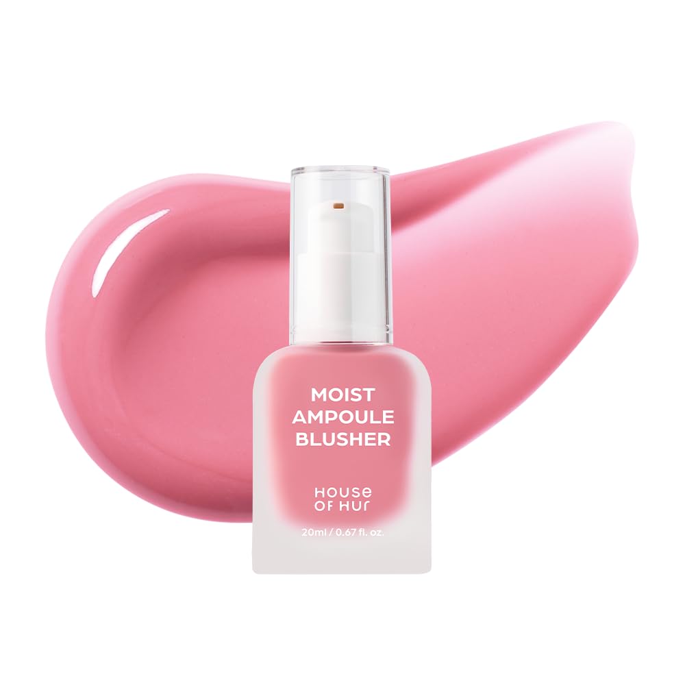 House of Hur Moist Ampoule Blusher Cherry Blossom application with dewy, hydrated color