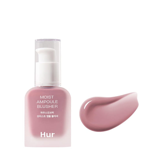 House of Hur Moist Ampoule Blusher Nude Beige swatch for natural radiance.