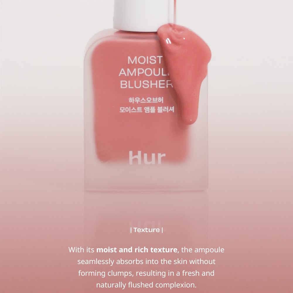 Blush applied on cheek for a soft rosy flush with House of Hur