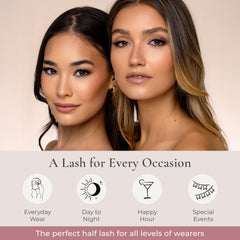 Cruelty-free faux mink fibers in Iconic Demi provide a believable, soft finish.