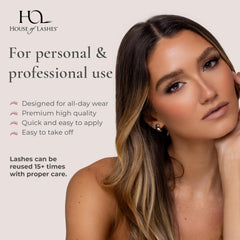 House of Lashes Iconic Lite Demi full-volume cat-eye look.
