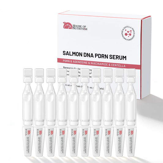 House of Nutrition Salmon DNA Serum bottle closeup for hydration and glow