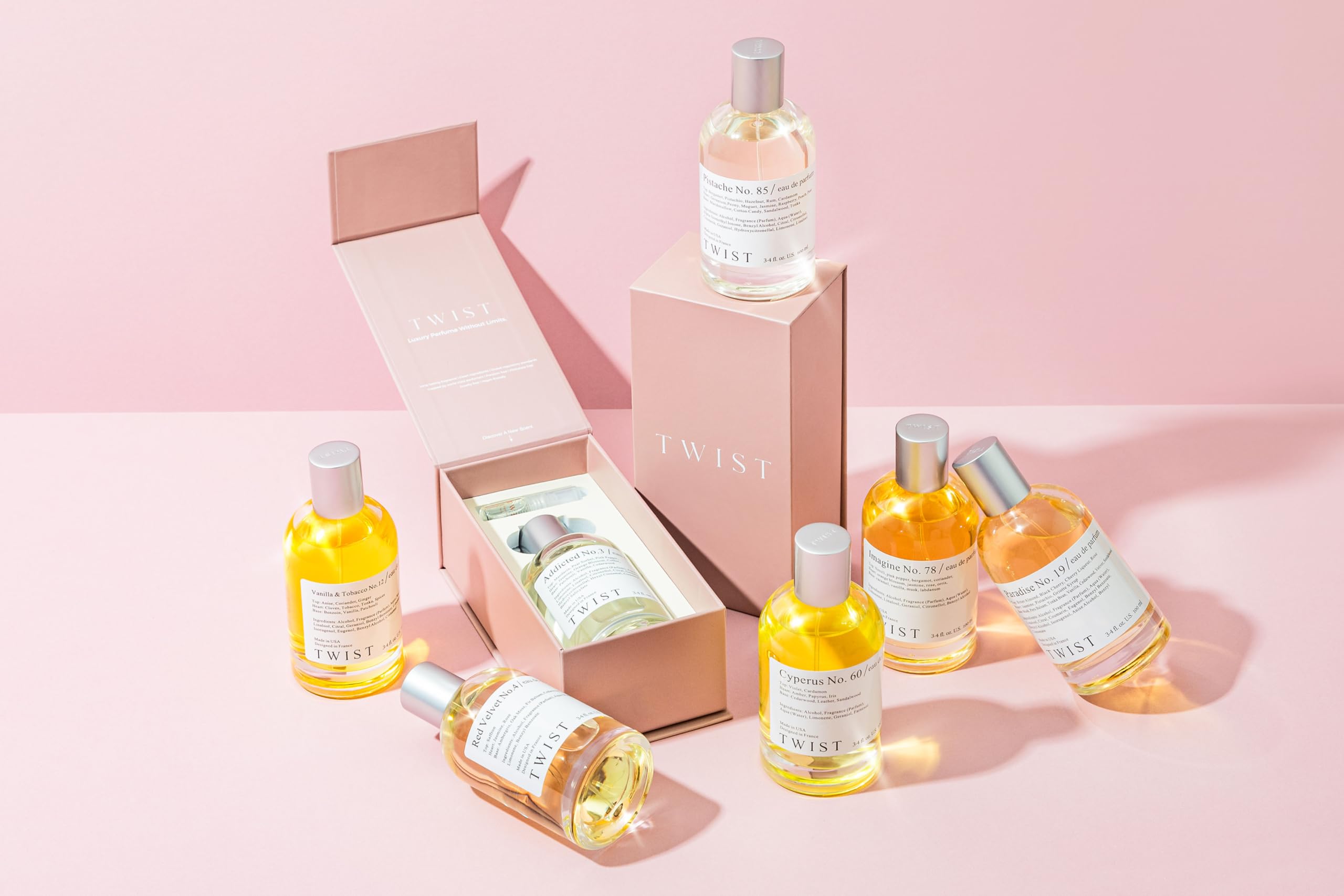 House of Twist Twist Select No. 35 pear-freesia blend creates a bright mood.