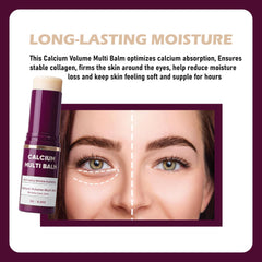 HOUYAN Calcium Balm lip application for hydrated lips.