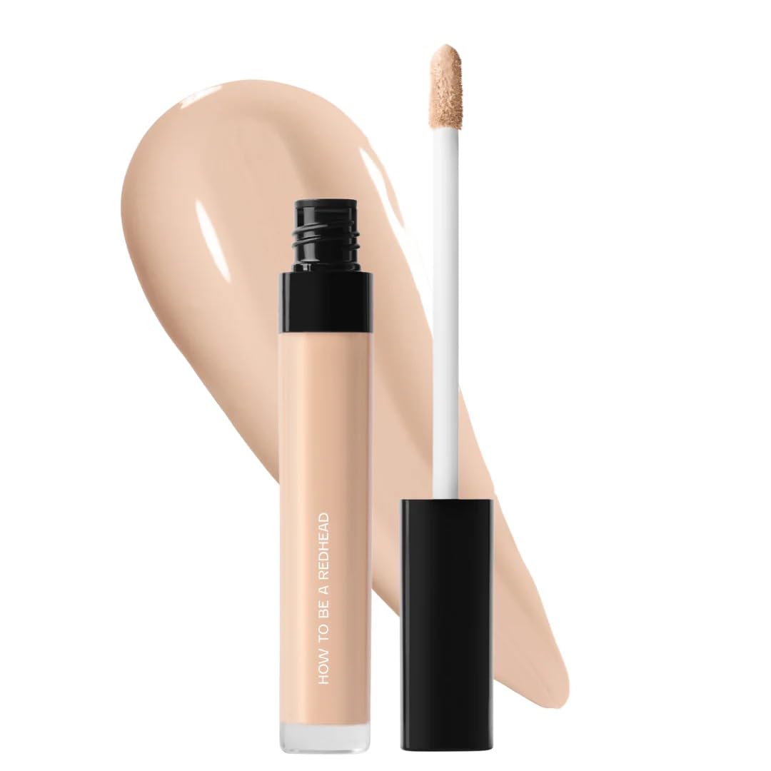 How to Be A Redhead Finally Bright Concealer bottle close-up showing hydrating formula for under-eye use