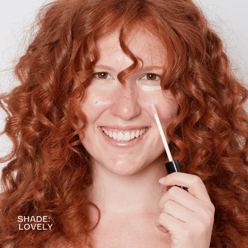 Close-up of How to Be a Redhead Finally Bright Concealer creamy texture highlighting moisturizing formula.