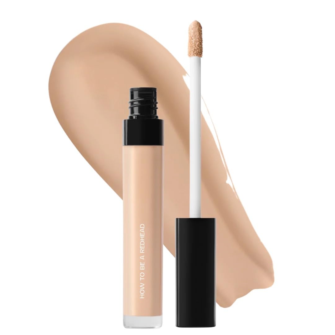 How to Be A Redhead Finally Bright Concealer tube close-up, creamy hydration for under-eye brightness.