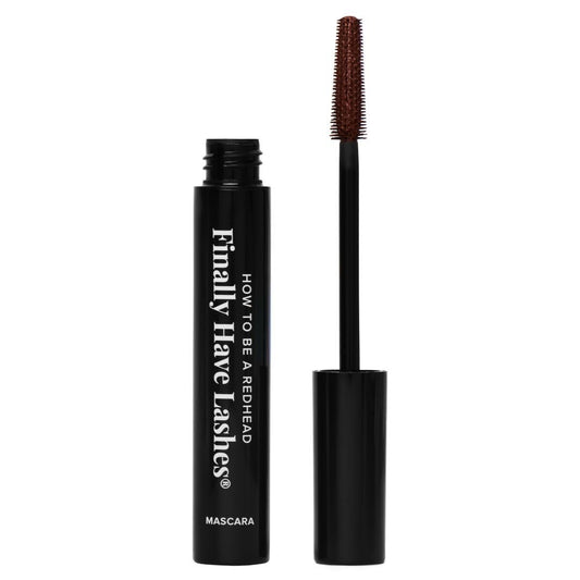 How to Be A Redhead mascara wand close-up demonstrating separation and lift.