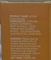 Two-pack Hoygi turmeric face wash on display for value and convenience