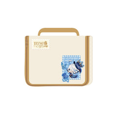 HOYOVERSE GENSHIN IMPACT Teyvat Expo travel bag front view highlights compact travel-ready design