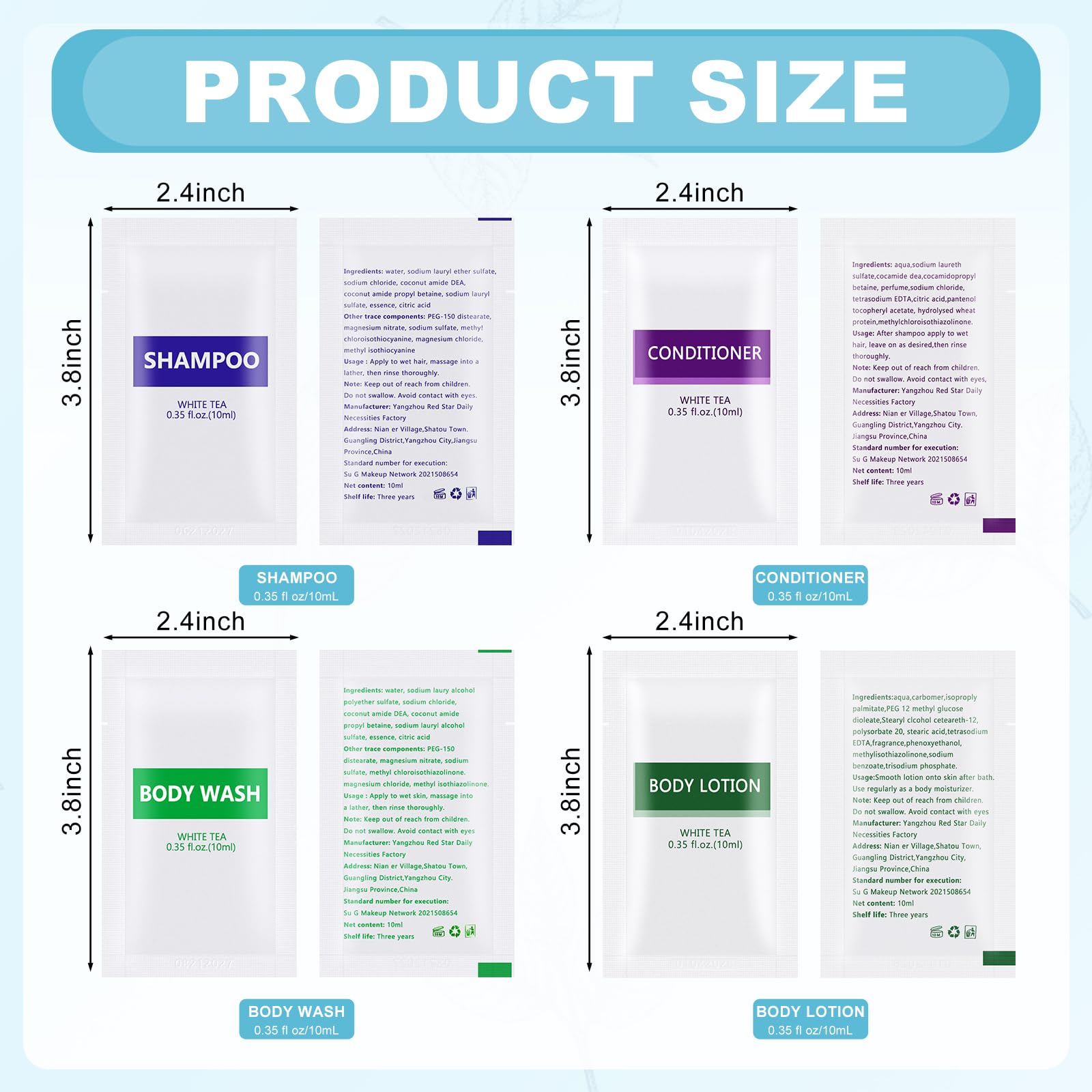 HQSLsund travel-size body wash 10ml ideal for hotel stays and on-the-go refreshment
