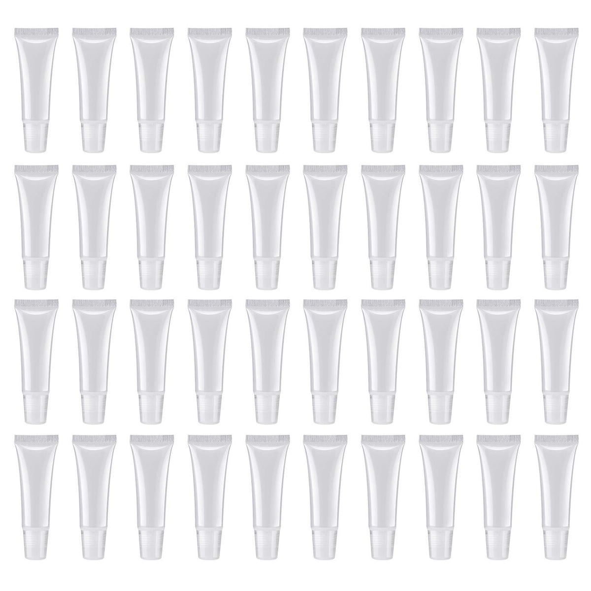 HRLORKC 200-piece set of 10 ml empty lip tubes for DIY cosmetics.