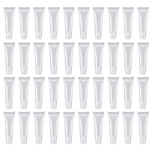 HRLORKC 200-piece set of 10 ml empty lip tubes for DIY cosmetics.