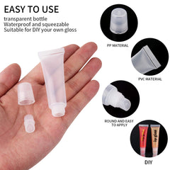 HRLORKC leak-proof lip gloss tubes keep products contained during transit.