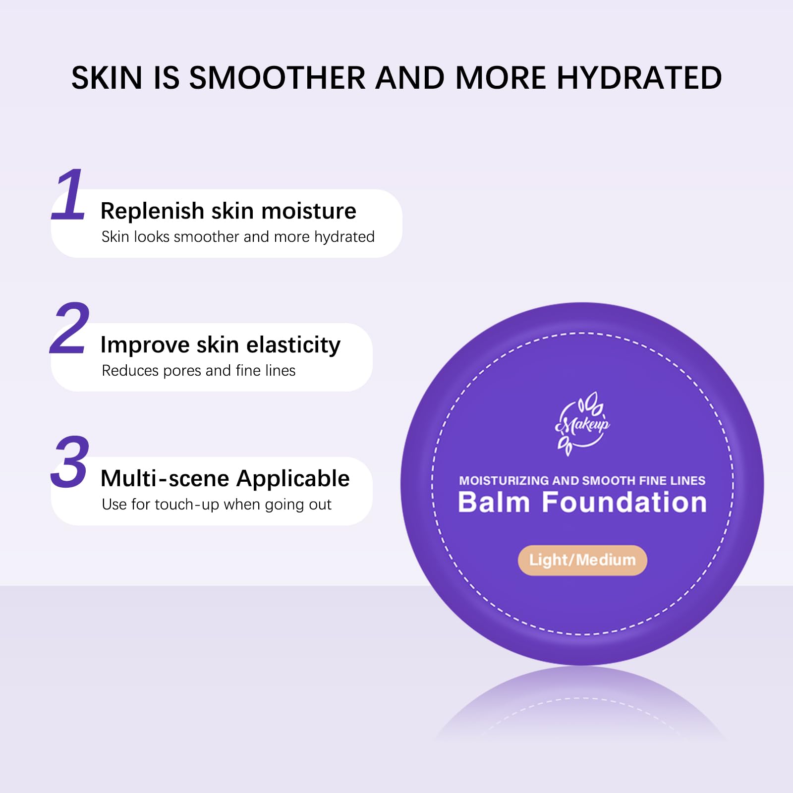 HRTTUO hand swatch being blended to show buildable medium coverage