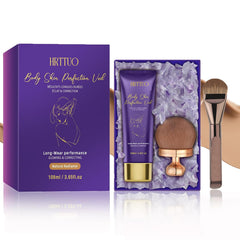 HRTTUO Body Coverage Perfector brush for precise leg makeup.