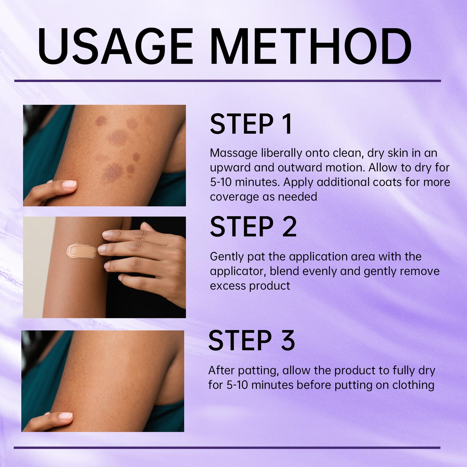 HRTTUO Full-coverage conceals tattoos and scars without heaviness.