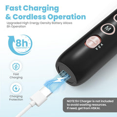HSKAI cordless nail drill designed for flexible, on-the-go nail care.