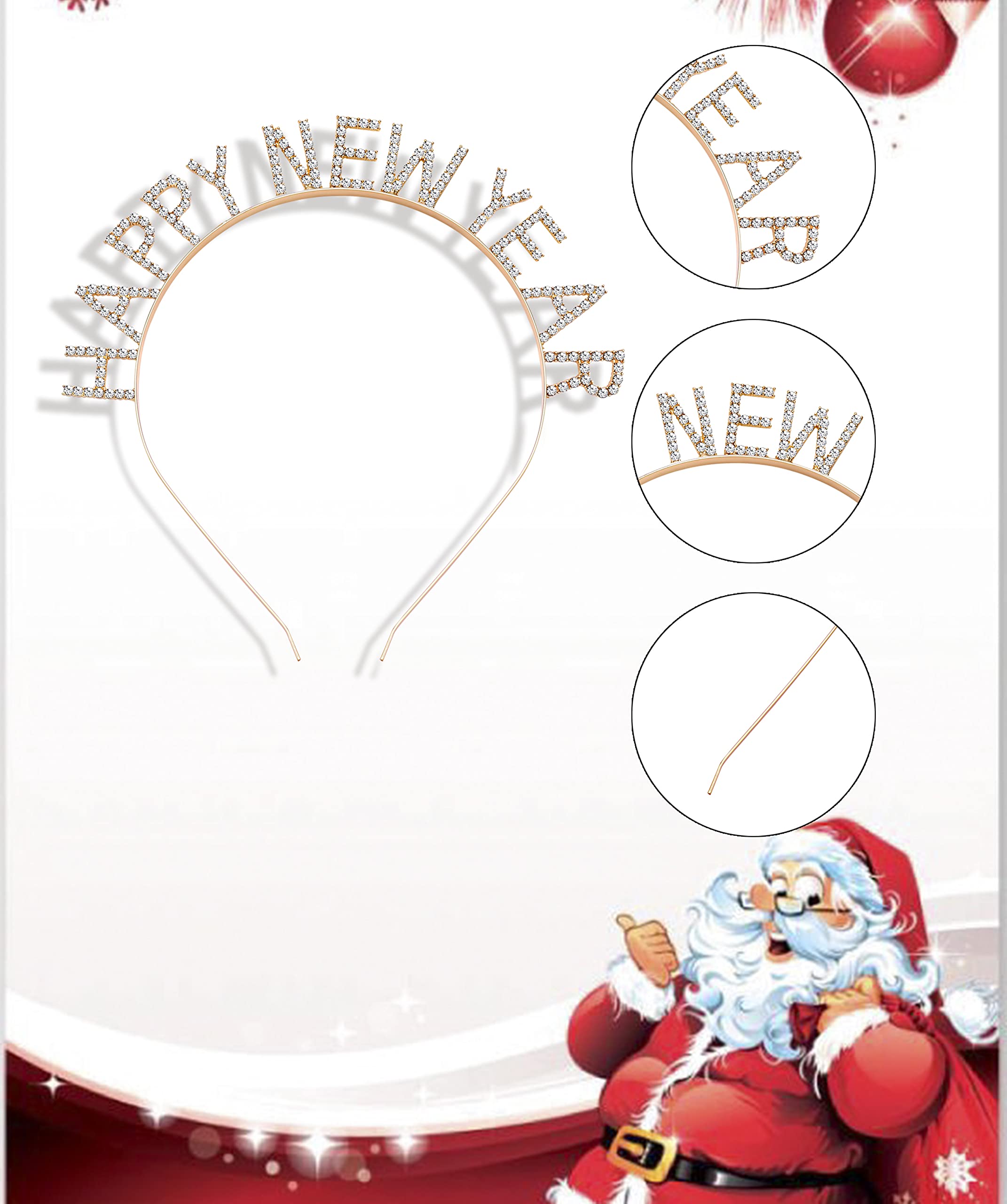 HSWE Christmas headband makes a cute gift idea for friends.