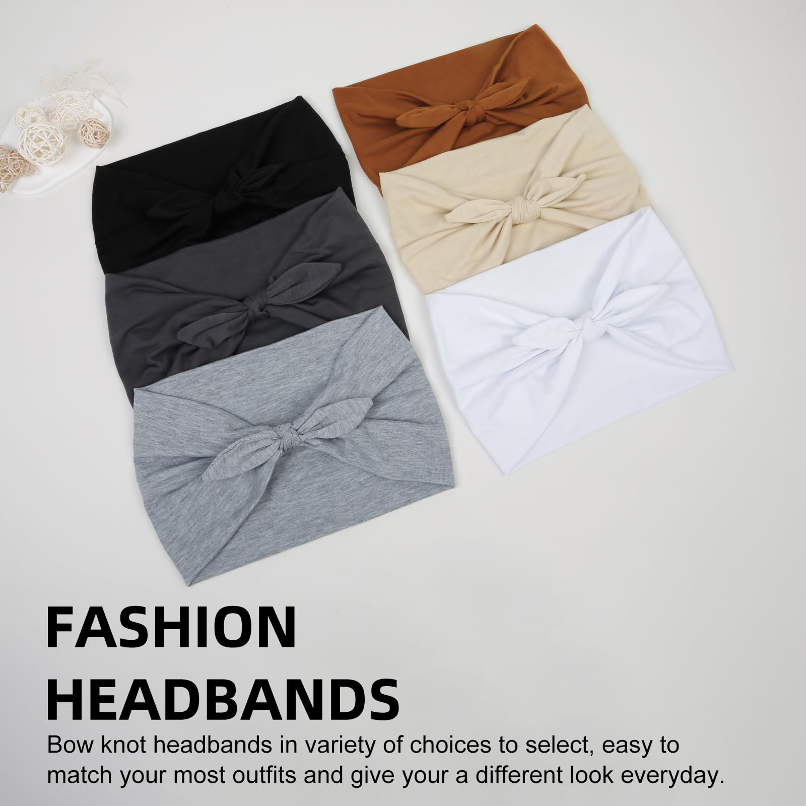 Huachi bow headbands worn look demonstrates daily and workout use.
