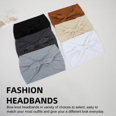 Huachi bow headbands worn look demonstrates daily and workout use.