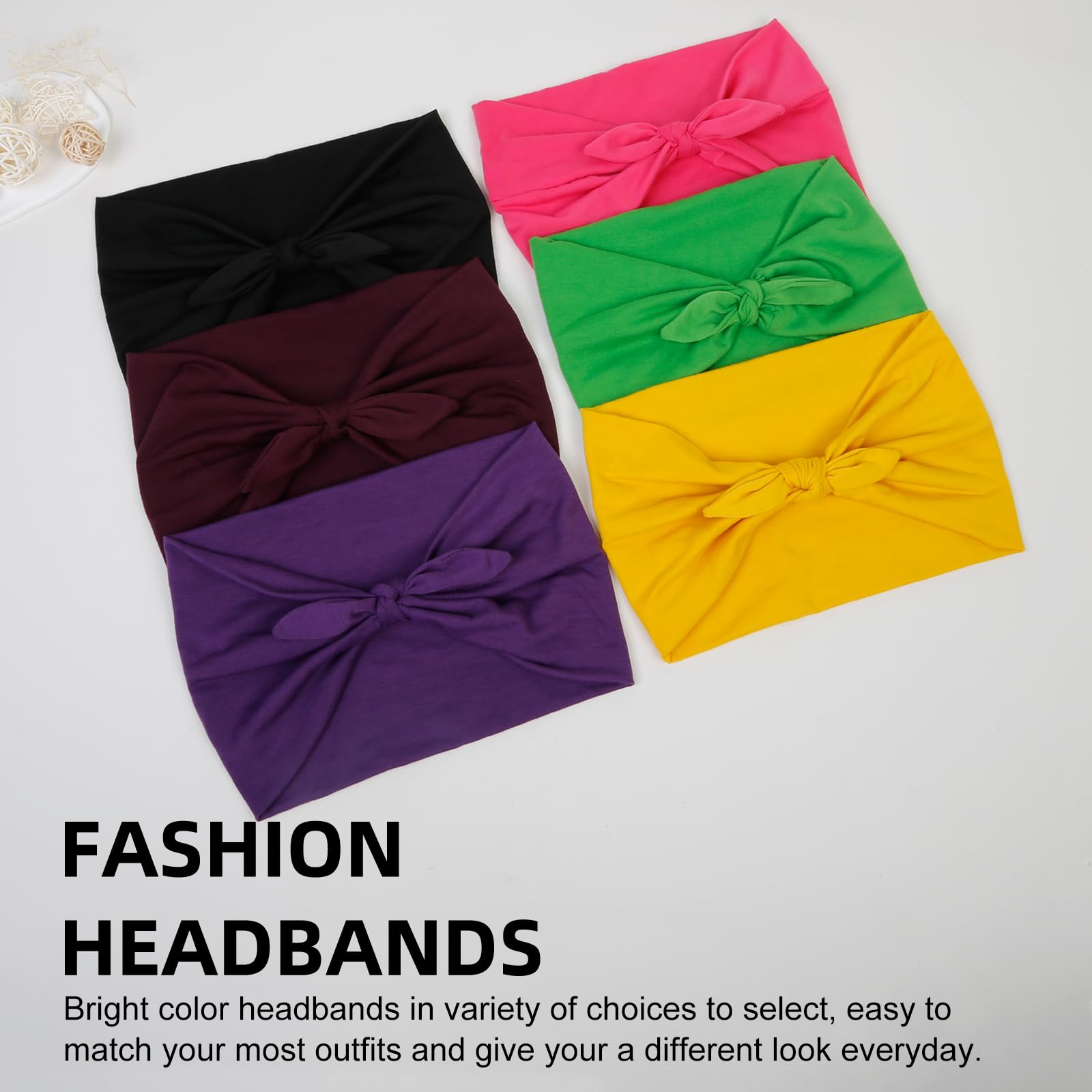 Huachi bow headband color variety matches outfits and moods