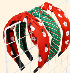 Huachi knotted headband set features three designs for versatile Christmas looks