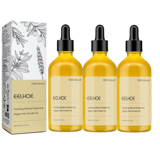 HuaQing 180ml bottle pour view supports scalp nourishment.