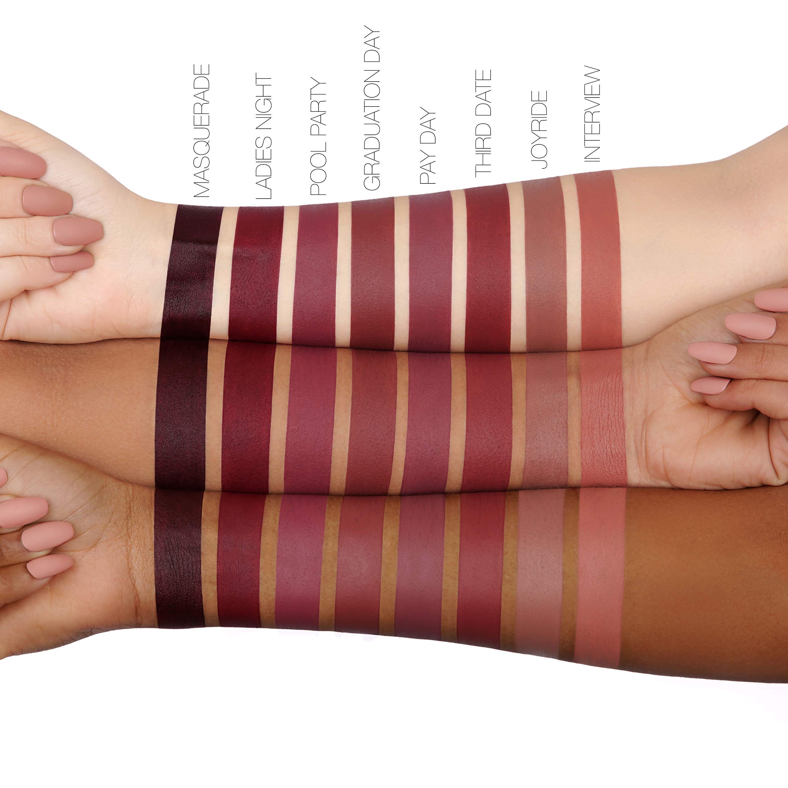 Huda Beauty Power Bullet Interview application offers smooth, even coverage.