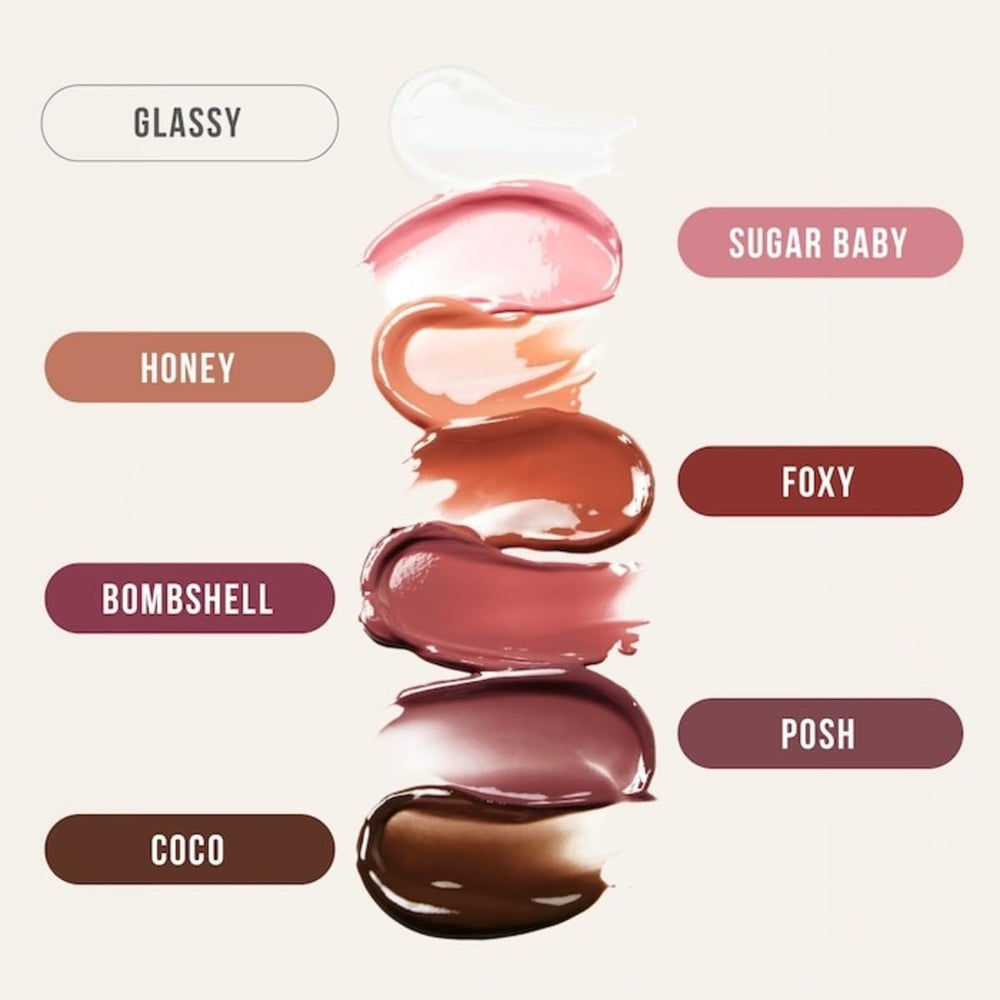 Huda Faux Filler Extra Shine Lip Gloss Glassy wand-tip allows controlled, comfortable application.