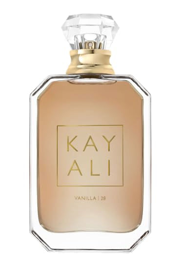 Huda Kayali Vanilla 28 bottle front view, ideal for evening elegance