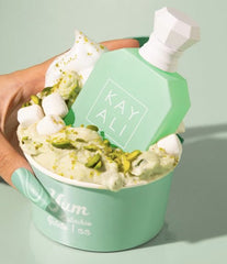 Huda Kayali Yum Pistachio Gelato packaging box in luxurious presentation for gifting