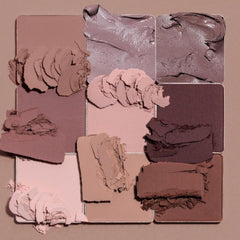 Huda Matte Obsessions Cool Matte Palette closed case showcases compact travel-friendly design.