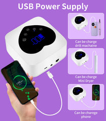 HUGMAPLE cordless charging capability for flexible manicure sessions