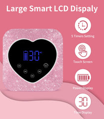 HUGMAPLE UV nail light cordless rechargeable for portable salon sessions