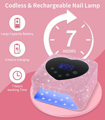 HUGMAPLE UV nail light removable base for easy cleaning and setup