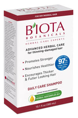 Huieter B'IOTA Botanicals two-pack packaging on display highlights value for regular hair care